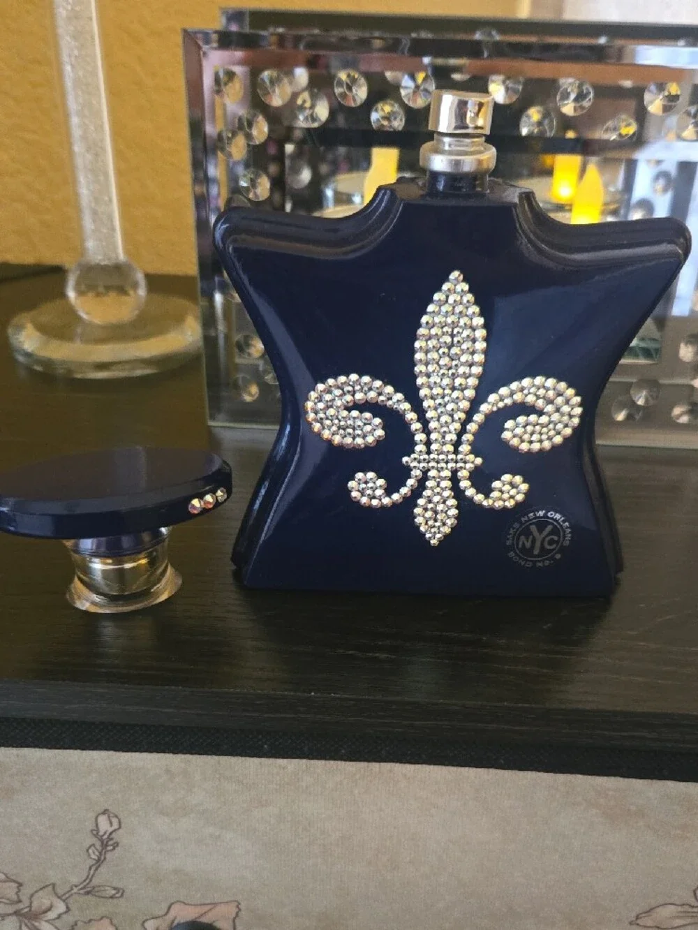 Bond No. 9 New Orleans Eau de Parfum Bottle - Navy with Crystal Fleur-de-Lis - Picture 2 of 3